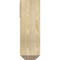 Ekena Millwork Traditional Craftsman Rough Sawn Bracket w/ Offset Brace, Douglas Fir, 8"W x 24"D x 24"H BKT0806X24X24TRA04RDF - alternate 4